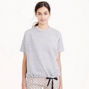 NWT 🌹 J. Crew Short Sleeve Sweatshirt Gray XS